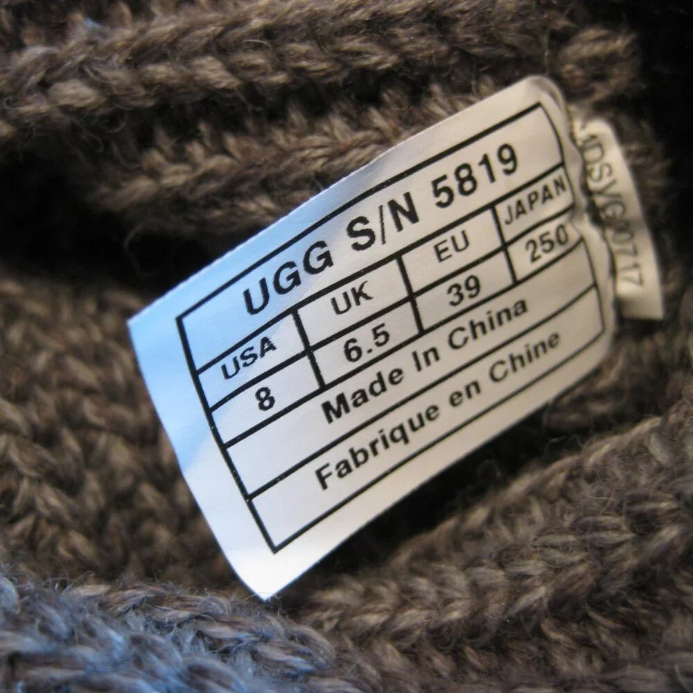 NWOT Sz 8 Ugg Women's Classic Cardy Knit Winter Boots Grey - Picture 14 of 16